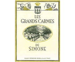 Château Simone - VDP des Bouches du Rhône - Les grands Carmes - Blanc - 2012