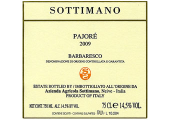 Sottimano - Barbaresco - Pajoré Rouge 2009