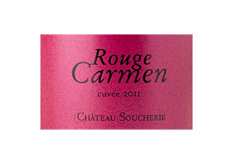 Château Soucherie - Vin de Pays du Val de Loire - Rouge Carmen - Rouge 2011