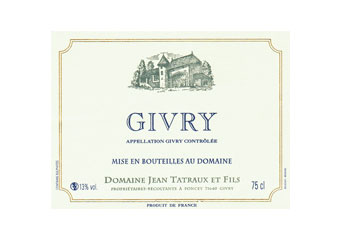 Domaine Tatraux Jean et Fils - Givry - Rouge 2009
