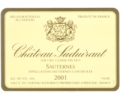 Château Suduiraut - Sauternes - Blanc - 2001