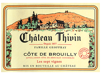 Château Thivin - Côte de Brouilly - Les Sept vignes - Rouge - 2018