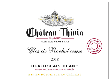 Château Thivin - Beaujolais - Clos de Rochebonne - Blanc - 2018
