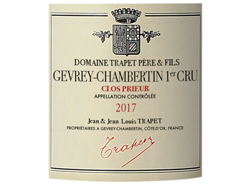 Domaine Jean Louis Trapet - Gevrey-Chambertin 1er Cru - Clos Prieur - Rouge - 2017