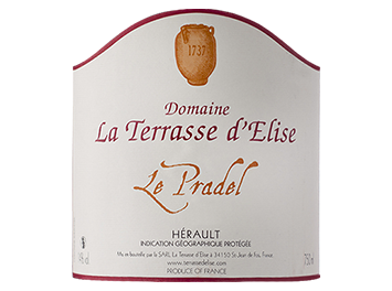Domaine La Terrasse d'Elise - IGP Pays d'Hérault - Le Pradel - Rouge - 2017