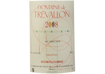 Domaine de Trévallon - Vin De Pays des Bouches du Rhône - Rouge 2008