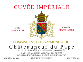 Domaine Raymond Usseglio - Châteauneuf du Pape - Cuvée Impérial - Rouge - 2012