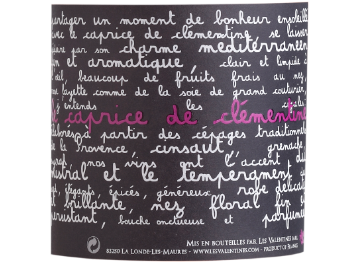 Les Valentines - Côtes de Provence - Le Caprice de Clémentine - Rosé - 2013