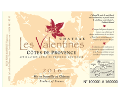 Château Les Valentines - Côtes de Provence - Valentine - Rosé - 2016