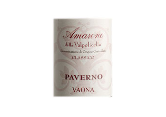 Domaine Vaona - Amarone - Paverno Rouge 2009