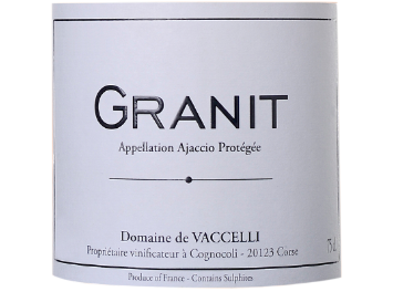 Domaine Vaccelli - Ajaccio - Granit - Rosé - 2013