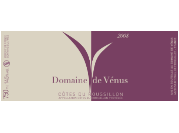 Domaine de Vénus - Côtes du Roussillon - Rouge - 2008