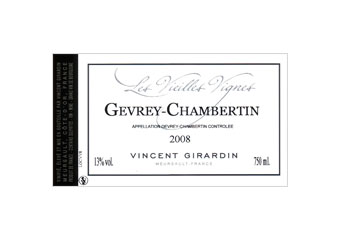 Vincent Girardin - Gevrey-Chambertin - Vieilles Vignes Rouge 2008