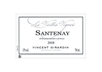 Vincent Girardin - Santenay - Vieilles Vignes Rouge 2008
