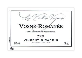Vincent Girardin - Vosne-Romanée - Rouge 2009