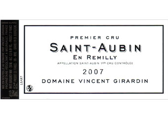 Vincent Girardin - Saint-Aubin Premier Cru - En Remilly Blanc 2007