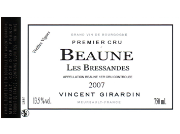 Vincent Girardin - Beaune 1er Cru - Les Bressandes Rouge 2007