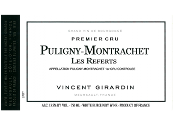 Vincent Girardin - Puligny-Montrachet 1er Cru - Les Referts - Blanc - 2010