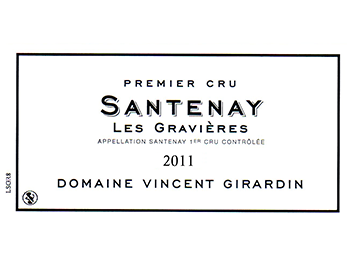 Vincent Girardin - Santenay 1er Cru - Les Gravières - Rouge - 2011
