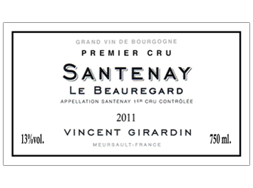Vincent Girardin - Santenay 1er Cru - Le Beauregard - Rouge - 2011