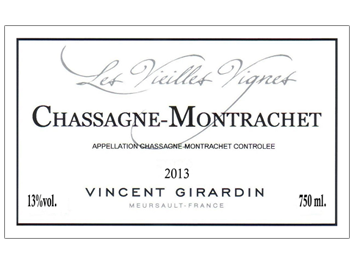 Vincent Girardin - Chassagne-Montrachet - Les Vieilles Vignes - Blanc - 2013