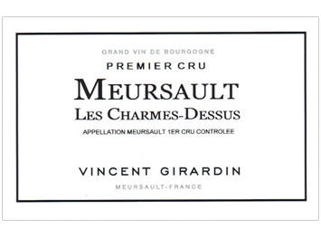 Vincent Girardin - Meursault 1er cru - Les Charmes-Dessus - Blanc - 2015