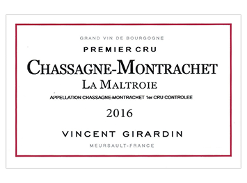Vincent Girardin - Chassagne-Montrachet 1er cru - La Maltroie - Rouge - 2016