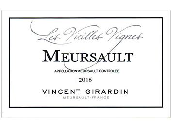 Vincent Girardin - Meursault - Les Vieilles Vignes - Blanc - 2016