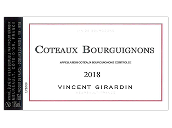 Vincent Girardin - Coteaux Bourguignons - Rouge - 2018