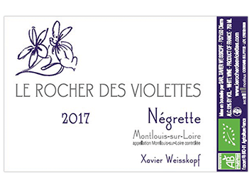 Domaine le Rocher des Violettes - Montlouis-sur-Loire AOC - Négrette - Blanc - 2017