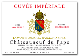 Domaine Raymond Usseglio - Châteauneuf du Pape - Cuvée Impériale - Rouge 2010