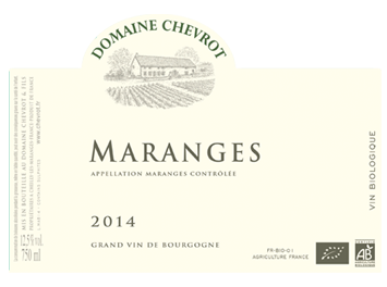 Domaine Chevrot - Maranges - Blanc - 2014