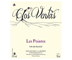 Clos Ventas - Vin de France - Les Pointes - Rouge - 2014