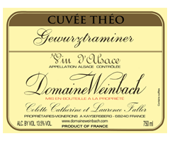 Domaine Weinbach - Alsace - Gewurztraminer - Cuvée Théo - Blanc - 2015