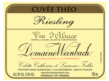 Domaine Weinbach - Alsace - Riesling Cuvée Théo - Blanc - 2017