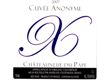 Xavier Vins - Châteauneuf-du-Pape - Cuvée Anonyme - Rouge - 2007