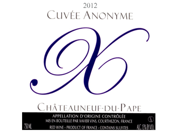 Xavier Vignon - Châteauneuf-du-Pape - Cuvée Anonyme - Rouge - 2012