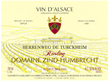 Domaine Zind Humbrecht - Alsace - Herrenweg de Turckheim Riesling - Blanc - 2012