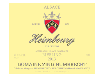 Domaine Zind Humbrecht - Alsace - Heimbourg Riesling - Blanc - 2013