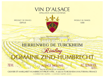 Domaine Zind Humbrecht - Alsace - Riesling Herrenweg de Turckheim - Blanc - 2015