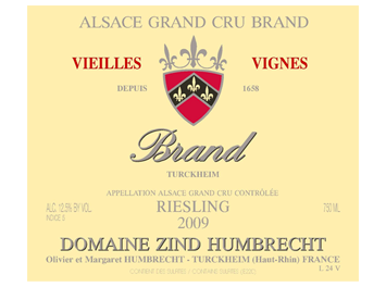 Domaine Zind Humbrecht - Alsace grand cru - Riesling Brand Grand Cru Vieilles Vignes - Blanc - 2009