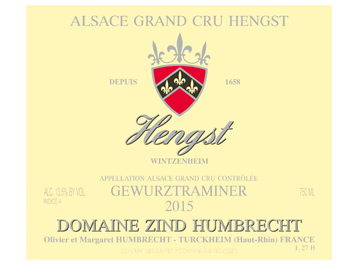 Domaine Zind Humbrecht - Alsace Grand Cru - Gewurztraminer Hengst - Blanc - 2015