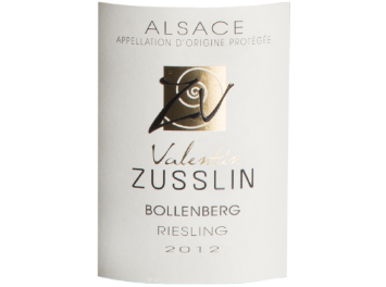Domaine Valentin Zusslin - Alsace - Riesling Bollenberg - Blanc - 2012