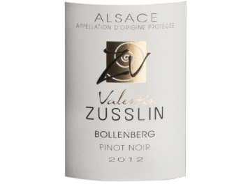Domaine Valentin Zusslin - Alsace - Pinot Noir Bollenberg - Rouge - 2012