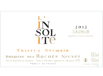 Domaine des Roches Neuves - Saumur - Insolite - Blanc - 2012