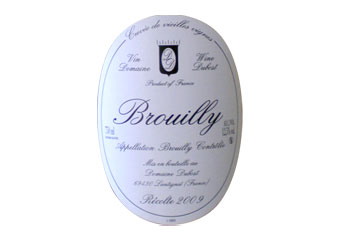 Domaine Jean Paul Dubost - Brouilly - Rouge 2009