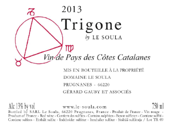 Le Soula - Vin de Pays des Côtes Catalanes - Trigone - Rouge - 2013
