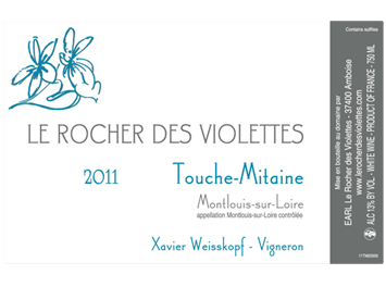 Domaine le Rocher des Violettes - Montlouis sur Loire - Touche Mitaine - Blanc - 2011