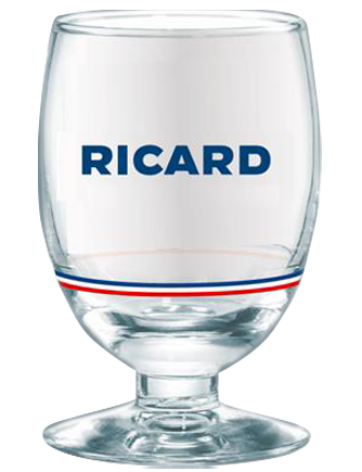 Ricard - Coffret Bleu Blanc Rouge - btle 1L + 6 x Verres ballons + broc  Stadler