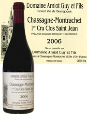 Domaine Amiot - Chassagne-Montrachet 1er Cru - Clos Saint-Jean Rouge 2006